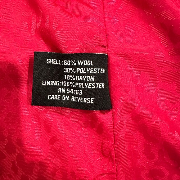 Guess Pink Double Breasted Wool Coat Women's Size Small - Picture 5 of 5